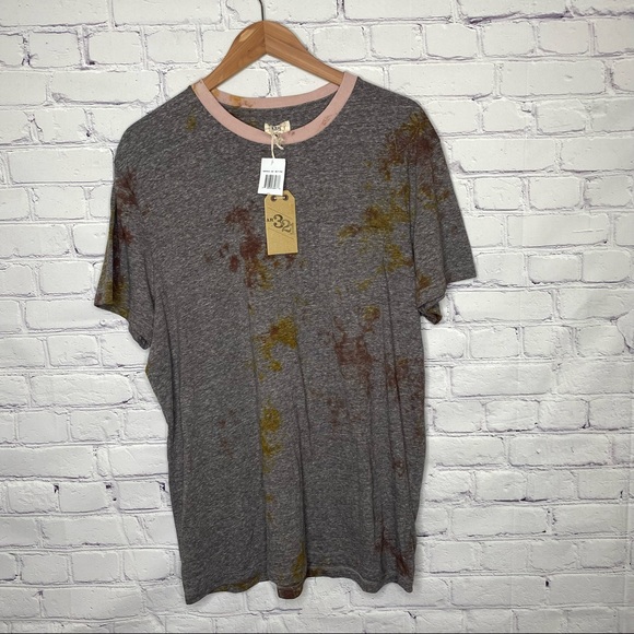 American Rag AR321 Melange Crew Neck Pocket Tee - Picture 3 of 8